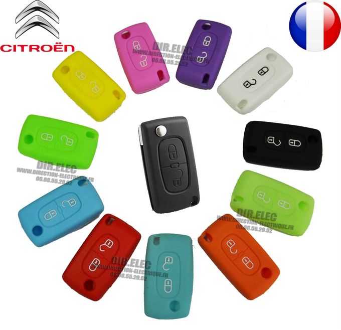 HOUSSE ETUI CLE CLEF TELECOMMANDE Citroën C1, C2, C3, C4, Picasso, Aircross, C5, C6, C-Crosser...