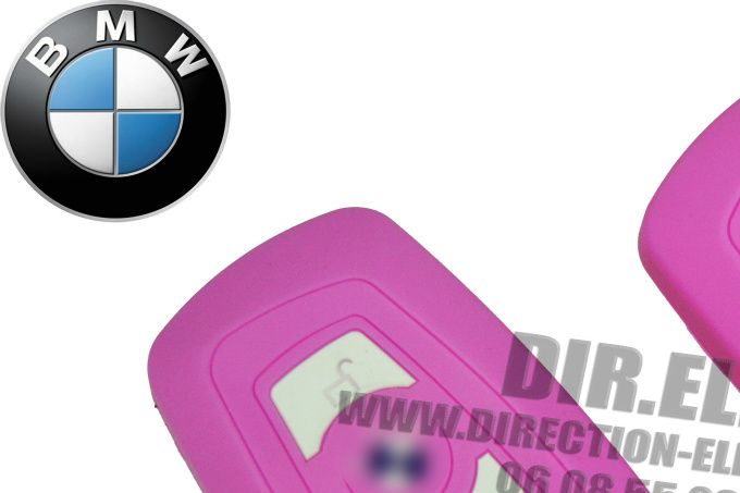 HOUSSE ETUI CLE CLEF TELECOMMANDE SILICONE ROSE
BMW SERIE 1 3 5 6 7 X3 X5 X6