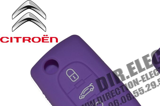 HOUSSE ETUI CLE CLEF TELECOMMANDE Citroën C1, C2, C3, C4, Picasso, Aircross, C5, C6, C-Crosser...